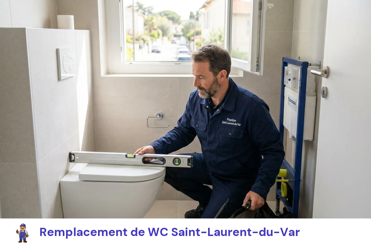 Remplacement de WC à Saint-Laurent-du-Var